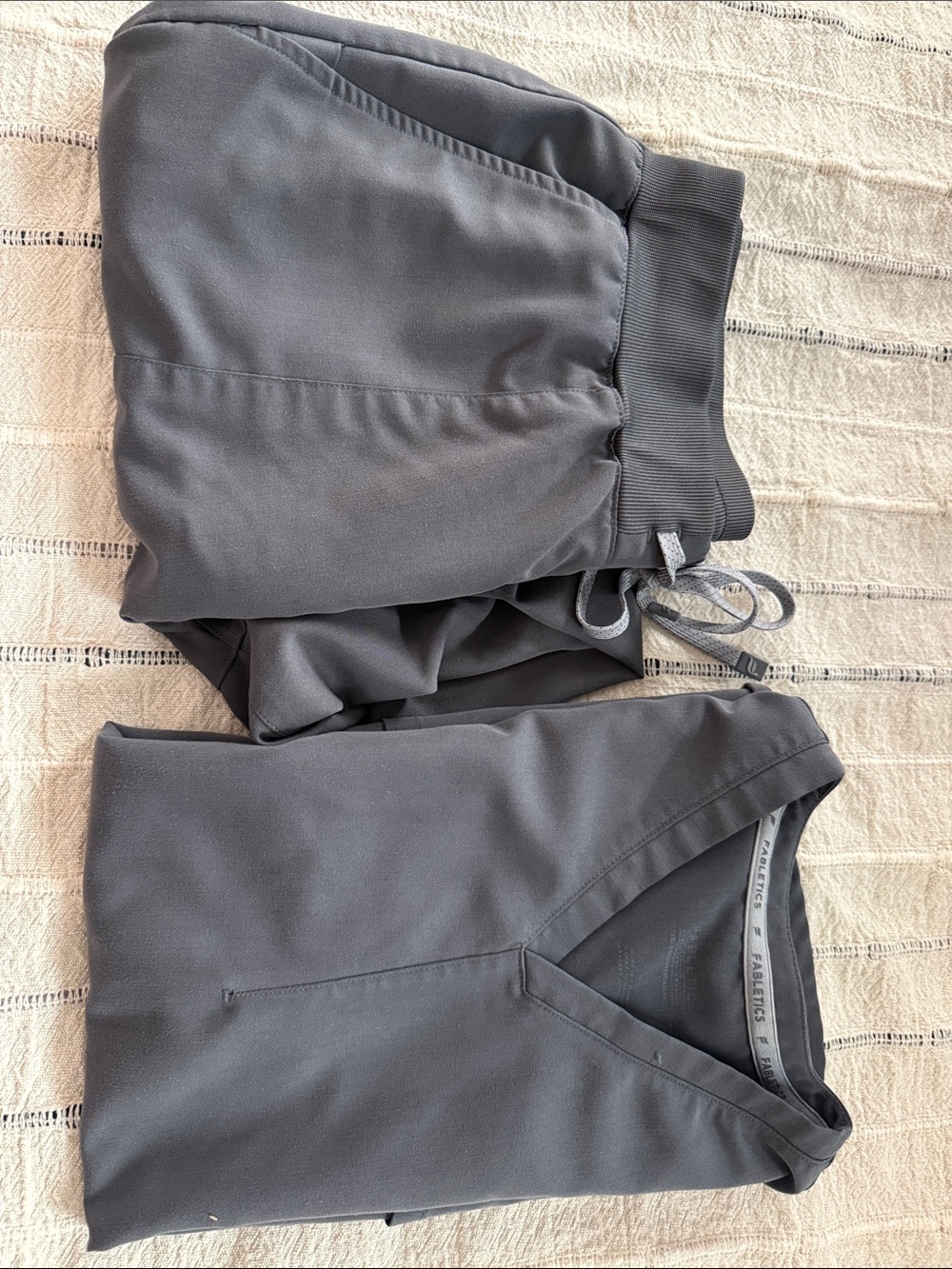 Fabletics Women's Charcoal Gray Jogger Set